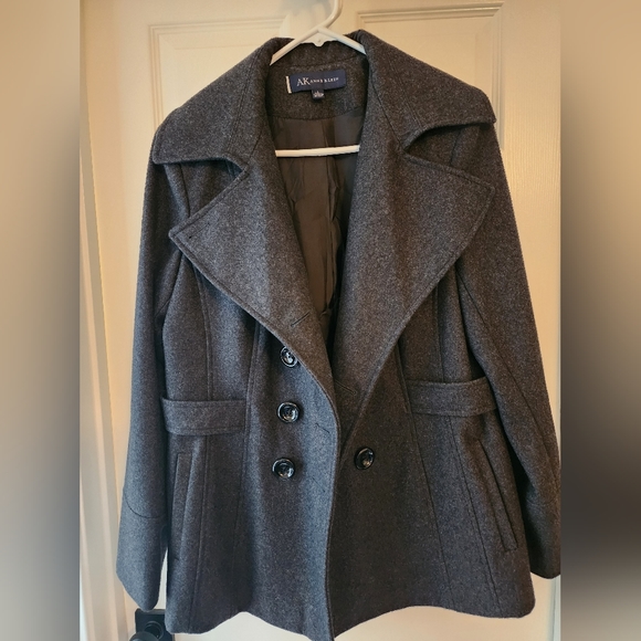Anne Klein wool pea coat - Picture 3 of 5